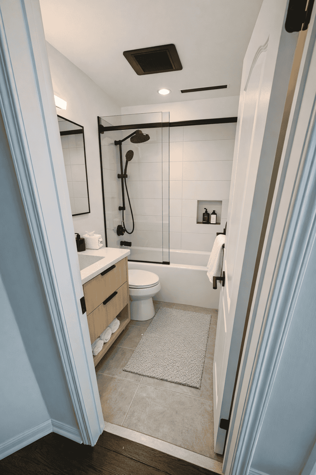 Guest bathroom remodel with tile work — St. Catharines